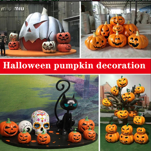 Décorations d'Halloween COMIN, Tombes, Dieux de la mort, Citrouilles, Décorations d'extérieur, Halloween - Product Image 3