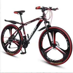 Fabricantes fornecimento de mountain bike 26 polegadas freio a disco duplo velocidade variável estudante adulto bicicleta roda integrada mountain bike