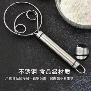 Mezcladora Manual de Masa de Doble Borde de Acero Inoxidable 304 con Diseño Espiral para Uso en Panaderías y Cocinas - Product Image 4