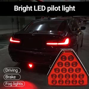 A80 gran oferta DC12V LED Auto señal lámpara roja marcha atrás parada Flash advertencia luces antiniebla nuevo triángulo coche freno cola piloto Luz - Product Image 3
