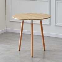 Meubles de cuisine de restaurant nordique bon marché, tables et chaises de salle à manger modernes en plastique MDF avec 2/3/4 chaises pour salle à manger
