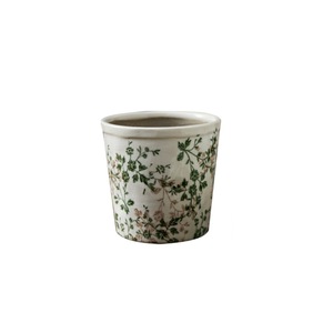Maceta de Cerámica para Suculentas de Estilo Retro con Efecto Envejecido; Maceta Minimalista de Porcelana Azul y Blanca, Resistente, con Acabado Pintado a Alta Temperatura - Product Image 5