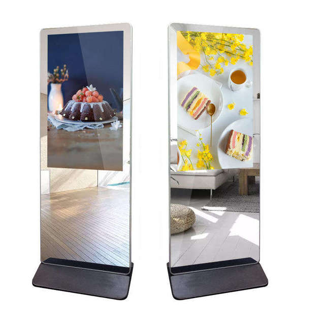 Indoor Ultra Slim 4K Smart Digital Signage Mirror Monitor and Interactive Digital Signage Display Screen for Business Centers