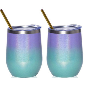 12oz thép không gỉ Gradient rượu Tumbler kim loại màu thay đổi mạ điện - Product Image 4
