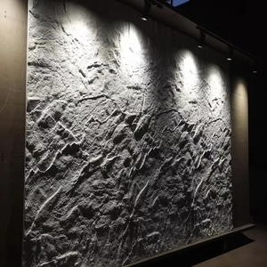 Pannelli in Cemento Fibrorinforzato per Esterni, Stile Moderno, Superficie Solida in PU, Grandi <span class=keywords><strong>Lastre</strong></span> Decorative in Pietra Artificiale - Product Image 4