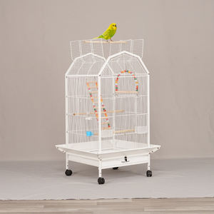 Grande <span class=keywords><strong>cage</strong></span> à oiseaux roulante robuste avec roues à vendre 46x46x94cm plateau amovible pour perroquets facile à déplacer et à nettoyer la volière domestique - Product Image 6