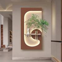 Art mural en bois rétroéclairé par LED, relief 3D, peinture décorative contemporaine, taille personnalisée pour salon, chambre, couloir, décoration intérieure