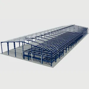 High Rise Durable Galvanized Portal Light Steel Frame Steel Structures for Warehouse Storage Shed Workshop
