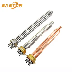 Electric Immersion Tubular Heater 3 Phase Stainless Steel Electric Water Heating Element Industrial Tubular Immersion Heater