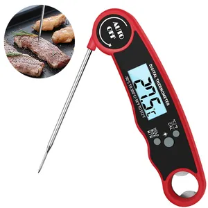 Thermomètre numérique pour la cuisson du barbecue, affichage instantané, Logo personnalisé, couverture étanche, pour Bbq