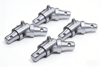Ensemble de connecteurs de treillis coniques en aluminium avec goupilles et clips de sécurité pour système de treillis d'éclairage de scène F34 de 290 mm, connexion rapide