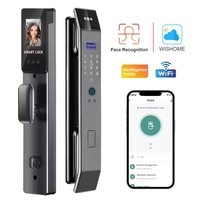 Coffre-fort numérique intelligent à prix compétitif pour la maison, serrure de porte intelligente avec reconnaissance faciale et empreintes digitales, caméra, carte-clé, code, serrure électronique