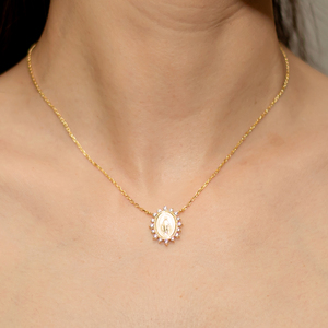 Ciondolo in <span class=keywords><strong>Argento</strong></span> Sterling <span class=keywords><strong>925</strong></span> della Vergine Maria, Gioielli Religiosi, <span class=keywords><strong>Collana</strong></span> <span class=keywords><strong>Rosario</strong></span> per Donne - Product Image 2