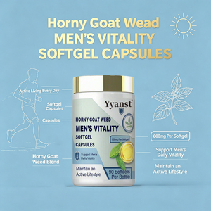 Capsules Molles de Horny Goat Weed Naturel 800mg 90pcs – Complément Herbal pour Soutenir la Vitalité Quotidienne des Hommes et Maintenir un Mode de Vie Actif – OEM - Product Image 3