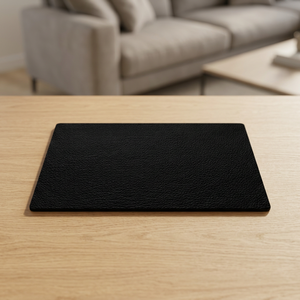 Cuir de vachette véritable noir gaufré écologique du groupe JNA pour accessoires - Product Image 1