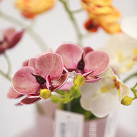 Fleur artificielle Orchidée Papillon effet naturel, branche unique 98 cm, pour cérémonie de mariage, remise de diplôme, décoration intérieure, Pâques