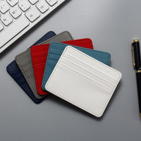 Porte-Cartes Slim en Cuir Personnalisé d'Usine, Mini Portefeuille Homme, Porte-Cartes de Crédit en Cuir RFID