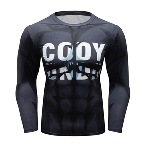 Camiseta Deportiva Sublimada para Hombre CODY LUNDIN, Jersey de Boxeo <span class=keywords><strong>y</strong></span> Grappling, Rashguard de Jiu Jitsu BJJ con Diseño de Tatuaje, Blusa de Compresión <span class=keywords><strong>Mele</strong></span> - Product Image 2