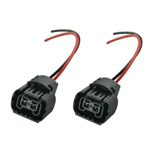 Custom Female PS24W 5202 H16 Two Harness Fog Light Bulb Connector Plug Wire Pigtail