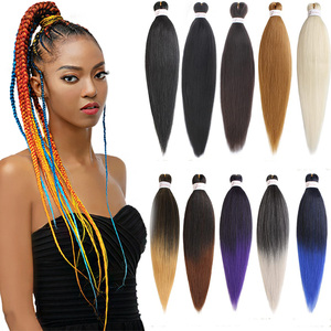 Anekalon-Paquete de 2 trenzas de <span class=keywords><strong>pelo</strong></span> trenzado de fibra, 2 en 1 ez pre estiramiento para trenzas - Product Image 1
