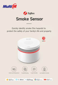 Détecteur de fumée intelligent sans fil avec détection de chaleur, alarme incendie photoélectrique WiFi, pas de câblage nécessaire, alertes push sur téléphone via l'application - Product Image 2