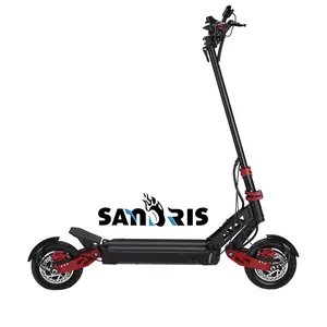 Sandris vdm 10 fat tire pieghevole scooter elettrico a lungo raggio 2400w doppio motore 2000W adulti vdm-10 e scooter