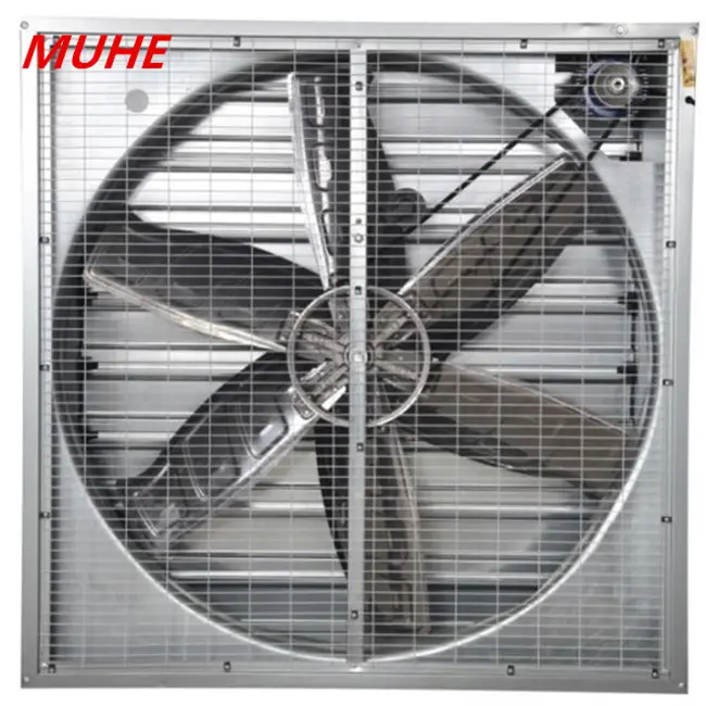 Ventilador de refrigeración de humidificación de 3 fases, ventilador de escape hidropónico de martillo pesado para agricultura, extractor de aire de presión negativa