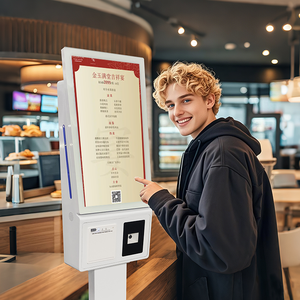 Kiosco de Autoservicio con Pantalla Táctil de 21 Pulgadas, Sistema Dual Android/<span class=keywords><strong>Windows</strong></span>, Tótem de Autoservicio para Cafetería - Product Image 3