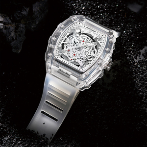 Nuevo Reloj de Lujo Resistente al Agua con Forma de Barril de Vino, Reloj de Cuarzo Transparente <span class=keywords><strong>Miller</strong></span>, Apto para Hombres y Mujeres - Product Image 2