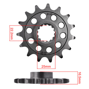 Giả Mạo Carburizing Phía Trước Bánh Xích 525-15T Xe Máy Phụ Tùng Cho Ducati 1100 Quái Vật 1100 Multistrada 1198 S 1198 Diavel - Product Image 2