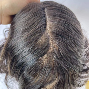 Custom V-Loop PU Skin Lace Front <b>Wigs</b> Hair System Toupee <b>Men</b> - Product Image 4