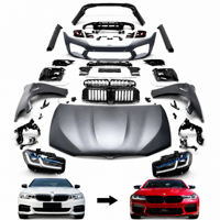 Kit de pare-chocs modifié pour BMW Série 5 F10 2010-2017, amélioré au style M Tech, kit carrosserie M-sports, pare-chocs avant et arrière, ailes, kit carrosserie