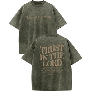 เสื้อยืดคริสเตียนสำหรับเด็กผู้ชาย ลายกราฟิกแบบ Acid Wash ระบายอากาศได้ดี พร้อมข้อความจากพระคัมภีร์ - Product Image 1