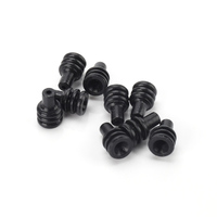 2822356 Tapón y Junta de Sellado de Silicona Negra de un Solo Hilo para Conector de Arnés de Cableado Automotriz