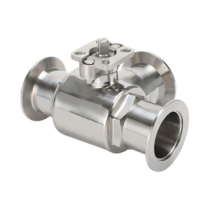 High Platform <b>Stainless</b> <b>Steel</b> Three-Way Ball Valve Vacuum Sanitary Three-Way Ball Valve <b>Bracket</b> Premium Ball Valves - Product Image 1