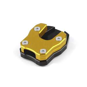 Accessoires de moto modifiés CNC, acier inoxydable et alliage d'aluminium, support latéral antidérapant en caoutchouc, disponible en plusieurs couleurs - Product Image 2