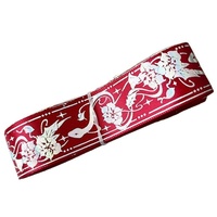Pochette Serpent Mandala Fleur Mignonne avec Ruban, Sangle Argentée Unie, Matériaux DIY, Nœud Papillon, Dentelle, Porte-Cartes