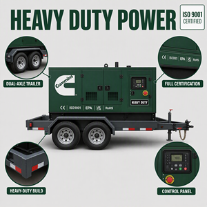 Generador Diésel Super Silencioso Cummins Weichai Yuchai Perkins de 40kva 50kva 40kw, Grupo Electrógeno de 40kva 50kva 60kva 80kw 100kva para el Hogar - Product Image 2