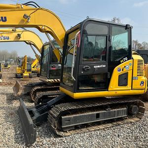 Komatsu Pc70รถตักดินมือสองคุณภาพสูงสำหรับการก่อสร้างทางการเกษตรส่วนประกอบหลักเครื่องยนต์เกียร์ญี่ปุ่น - Product Image 2
