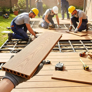 Tarima <span class=keywords><strong>de</strong></span> Alto Rendimiento, Impermeable, Ignífuga, Antideslizante y Ecológica, con Sistema <span class=keywords><strong>de</strong></span> Clic, Superficie Lisa, para Exteriores, Balcones, Patios y Parques - Product Image 5