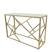 2024 salle des médias chine style français meubles nordiques élégant clair noir moderne marbre console table en acier inoxydable avec miroir