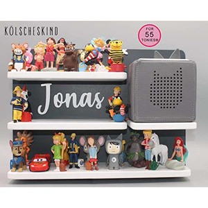 Boîte à 5 couches et Tonie FigurenRegal <span class=keywords><strong>Toniebox</strong></span> et jusqu'à 55 figurines en blanc anthracite-Rangement invisible - Product Image 2