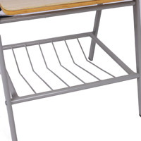 Chaises confortables d'étude de salle de classe de meubles de lycée de vente directe d'usine avec le bloc-notes