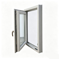 Ventanas Abatibles Oscilobatientes de PVC con Doble Acristalamiento, Resistentes a Huracanes, Blancas, Modernas, para Baño