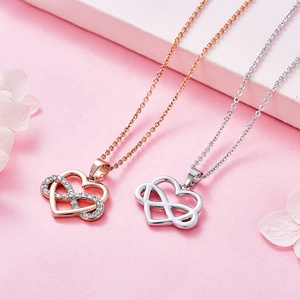 <span class=keywords><strong>Collana</strong></span> con ciondolo a forma di <span class=keywords><strong>cuore</strong></span> d'amore <span class=keywords><strong>infinito</strong></span> di gioielli da donna - Product Image 6