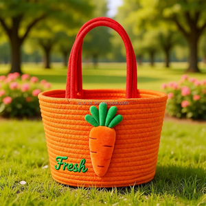 Dệt bãi biển túi tươi dễ thương cầu vồng mua sắm túi xách kỳ nghỉ đa năng đáng yêu công suất lớn không thấm nước dệt bông sợi dây thừng - Product Image 2