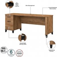 Bureau d'ordinateur de type L réglable avec étagère grand bureau avec hauteur confortable pour une utilisation au bureau à domicile