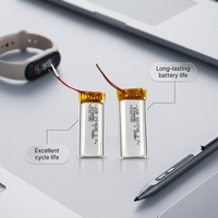 Batterie de stylo de lecture personnalisée en usine 3,7 V, petite batterie LiPo rechargeable 701535 350 mAh KC ROHS CE CB UL1642