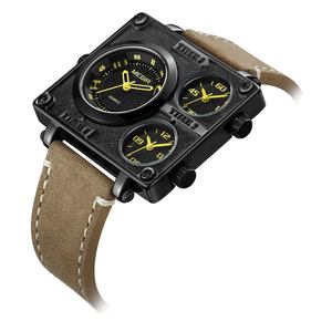 Montres pour hommes MEGIR 2069G, tendance, luxueuses, durables, originales, à bas prix, design populaire, <span class=keywords><strong>chic</strong></span>, multifonctions, quartz, bracelet en cuir véritable - Product Image 2