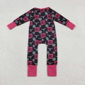 Mono de Algodón con Cierre y Estampado de Vaquera del Oeste para Bebés Niñas, Ropa de Dormir para Recién Nacidos, Bebés y Niños Pequeños - Product Image 3